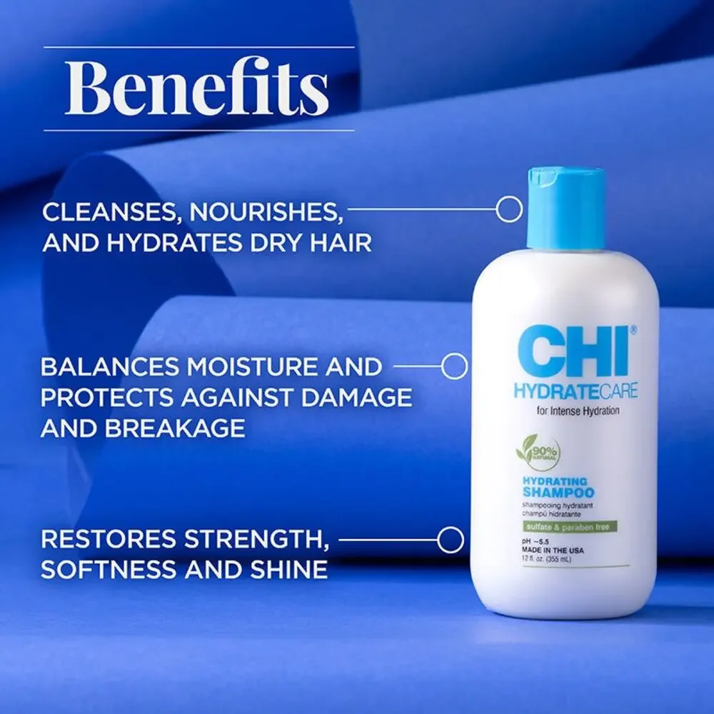 CHI HydrateCare Hydrating Shampoo and Conditioner 12oz Set - NEW